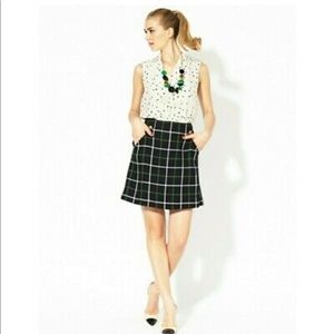 Kate Spade Wool Plaid Skirt NWT
